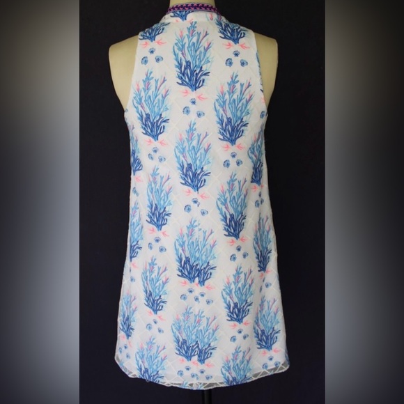 Lilly Pulitzer Jane Shift Dress Seaspray Grey  Off Shore  Size 4 - Picture 4 of 7